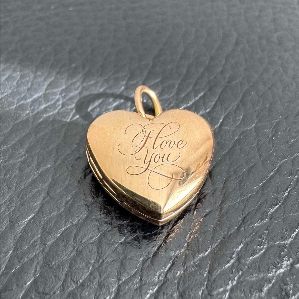 Tiffany & Co 18k Rose Gold “I Love You” Heart Shape Locket